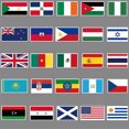 thumbnail image 3 of Paquete de 105 pegatinas de bandera nacional, botellas de agua, portátil, coche, teléfono, guitarra, monopatín, ordenador, pegatina de vinilo estética con mapa del país, 3 of 5