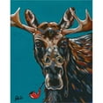 thumbnail image 2 of Great Art Now Spy Animals II-Mystery Moose by Jodi Augustine, Framed Wall Art, 17.25W x 21.25H, 2 of 3