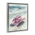 thumbnail image 3 of Stupell Industries Cowgirl Hat on Beach Gray Framed Floater Canvas Wall Art design by Heidi Kuntz, 31 x 25, 3 of 9