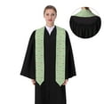 thumbnail image 4 of Xecao Spring Gnomes Print Graduation Shawl Stole Honor Stole Adult 72" Academic Commencements, 4 of 7