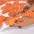 thumbnail image 4 of Chesapeake Bursting Flower 2pc White & Coral Round Bath Rug Set (24" & 30"), 4 of 7