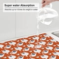 thumbnail image 5 of XMXT Microfiber Drying Mats, Cartoon Cute Ghost Absorbent Dish Drying Mat for Kitchen Counter, 16 x 18 inches, 5 of 9