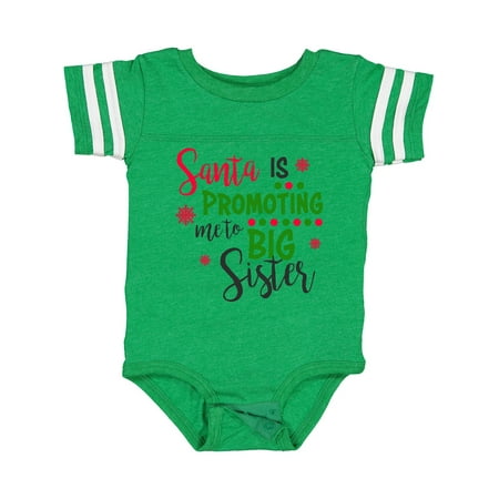 

Inktastic Santa is Promoting Me to Big Sister Gift Baby Girl Bodysuit