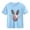 Sky Blue C, variant on Girls Leopard Print Bunny Easter Shirt Kids Short Sleeve T-Shirt Soft Stretchy Casual Top Spring Summer Crew Neck Red,Size 3-4 T