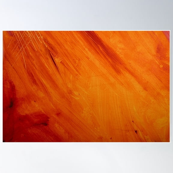 Orange Poster Wall Art, Modern Wall Decor For Living Room Bedroom, 8x12 UNFRAMED