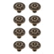 thumbnail image 1 of GOOHOCHY 8 tiradores sencillos para armarios, pomos vintage con forma de flor para cajones (bronce), 1 of 7