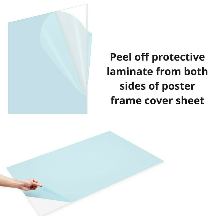 Clear, Thin, Flexible Plastic Sheet 8x10 PET Alternative for Plexiglass or  Acrylic Glass, 5 Pack 