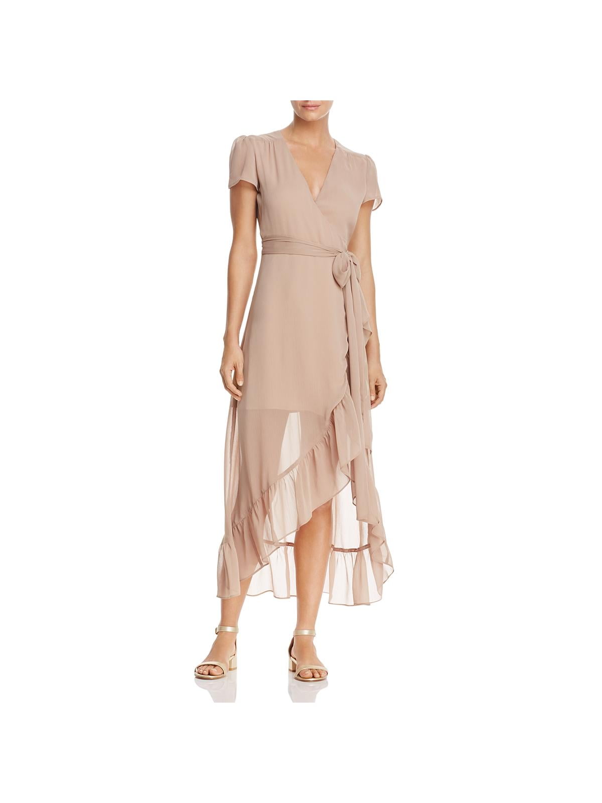 wayf meryl long sleeve wrap dress