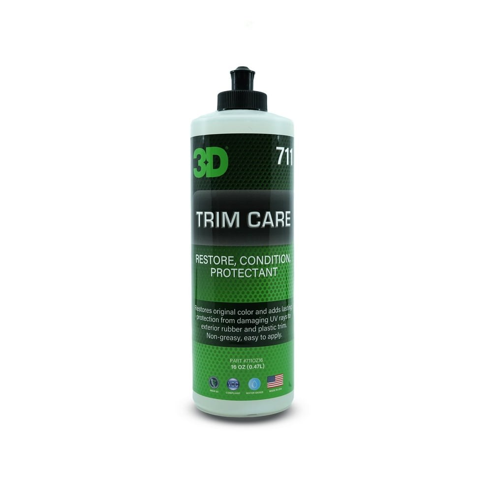 3D Trim Care Restore & Renew Faded & Dull Plastic, Rubber, Trim, Bumpers to Original