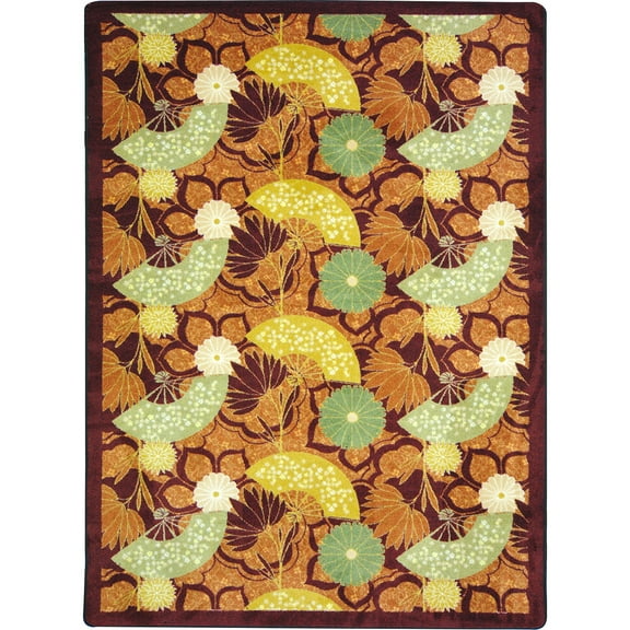 Pacific Rim 3'10" x 5'4" Area Rug In Color Rust