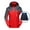 Red, variant on USSUMA Men Jackets Waterproof Men Jacket with Hood Long Sleeved Hooded Zipper Pocket Coat Casual Multicolor Loose Outerwear Running Fall Top