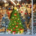 thumbnail image 6 of LQPWZU Christmas Window Clings Christmas Green Xmas Tree Static Window Stickers for Xmas Holiday Window Decorations Decal Home Party Ornaments, 11.8 "X 15.8", 6 of 9