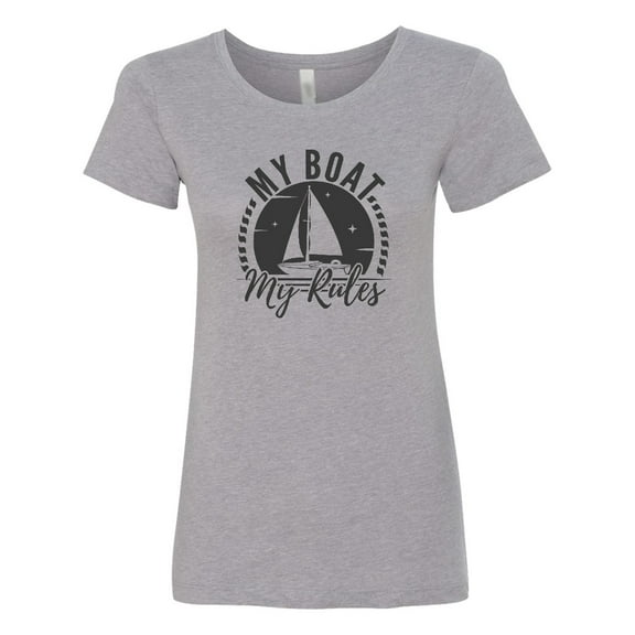Inktastic My Boat My Rules Sailing Captain Women's T-Shirt