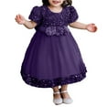 thumbnail image 2 of Baby Girls Dress Toddler Party Dress Cute Church Baptism Birthday Party Formal Dress, 2 of 7