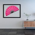 thumbnail image 2 of Abanico plegable Maitys, tela de nailon grande, estilo kung fu chino, rosa, 2 of 7