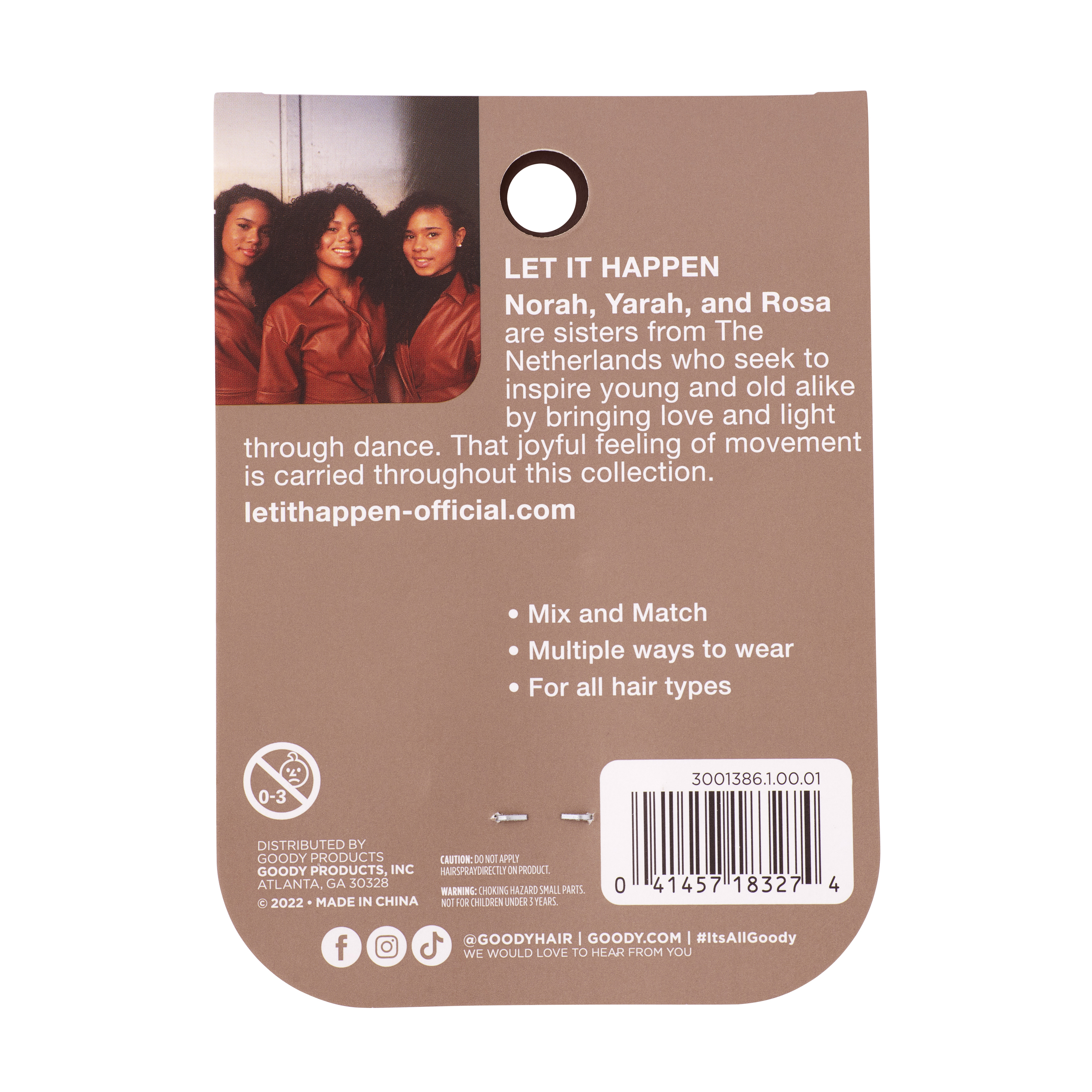 Goody Tru X Let It Happen Collab Ouchless® Hair Charms Pink & Orange, 10 CT - image 5 of 5
