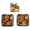 Disney Cars Blaze and Monster Machine Party Bundle Plates (8) Napkins (16)