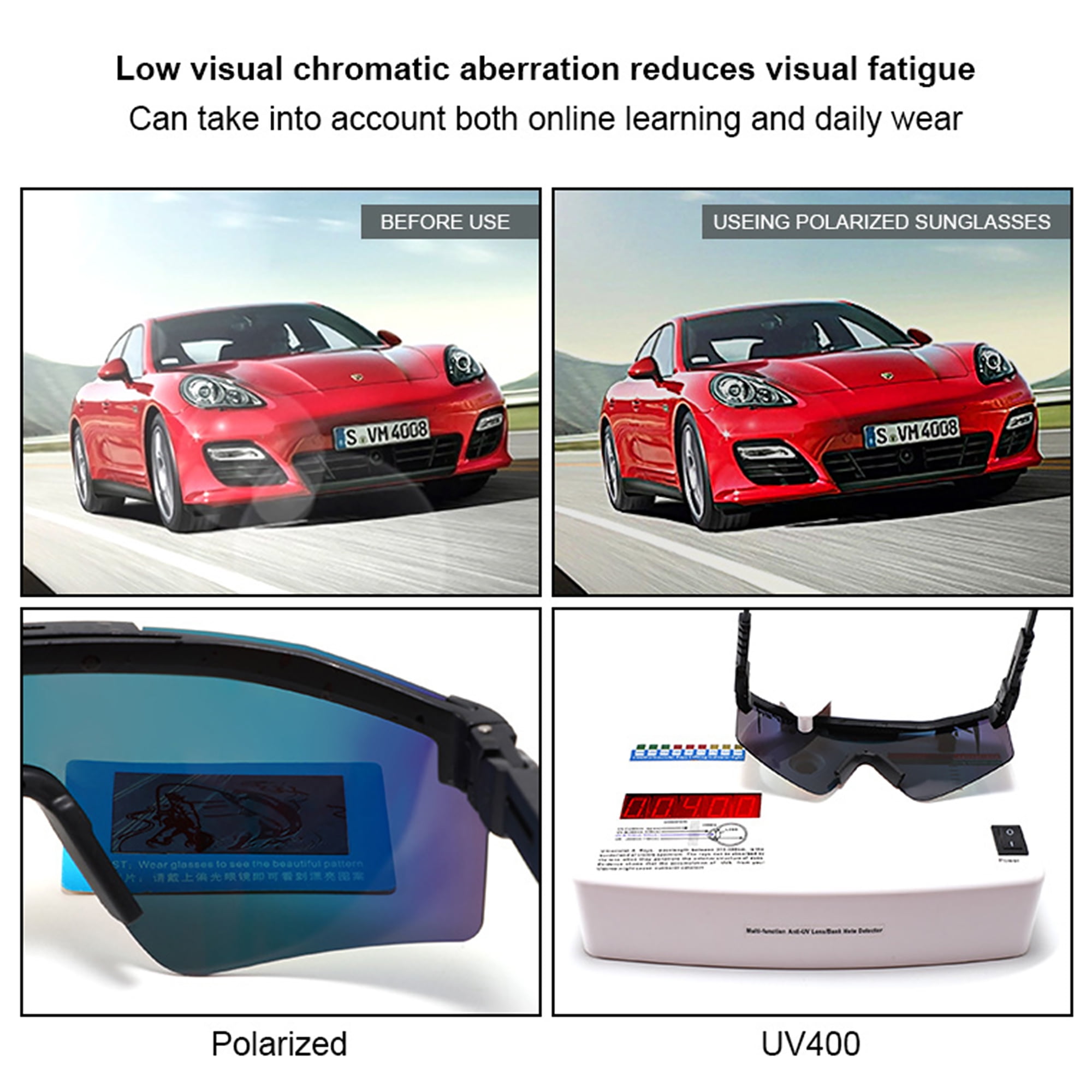 Cycling Glasses for Mens Womens, Polarized Sports Sunglasses