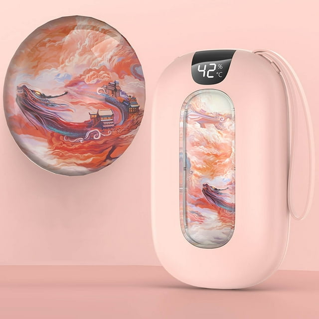 Openpig Wind Warm Hand Treasure Two In One Digital Display USB Portable Mini Winter Gift Electric Warm Treasure