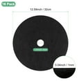 thumbnail image 3 of Uxcell 16 Pack Non Woven Tree Cover Rings,12.5 Inch Weed Fabric Cover,Apply To Tree Mulch Ring(Round Black), 3 of 7