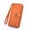Orange, variant on Hxlamzoo Clearance Supplies Womens Wallet Blocking Leather Multi Card Case Ladies Purse Wristlets