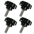 thumbnail image 1 of 4pcs Plastic Threaded Clamping Knob Handle Clamping Hand Star Knobs Thread Replacement M10 x 25, 1 of 8