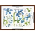 thumbnail image 5 of Art.com Blue and Green Garden I Art Print by Lisa Audit, Brown Frame Wall Art, 23" x 17", 5 of 5
