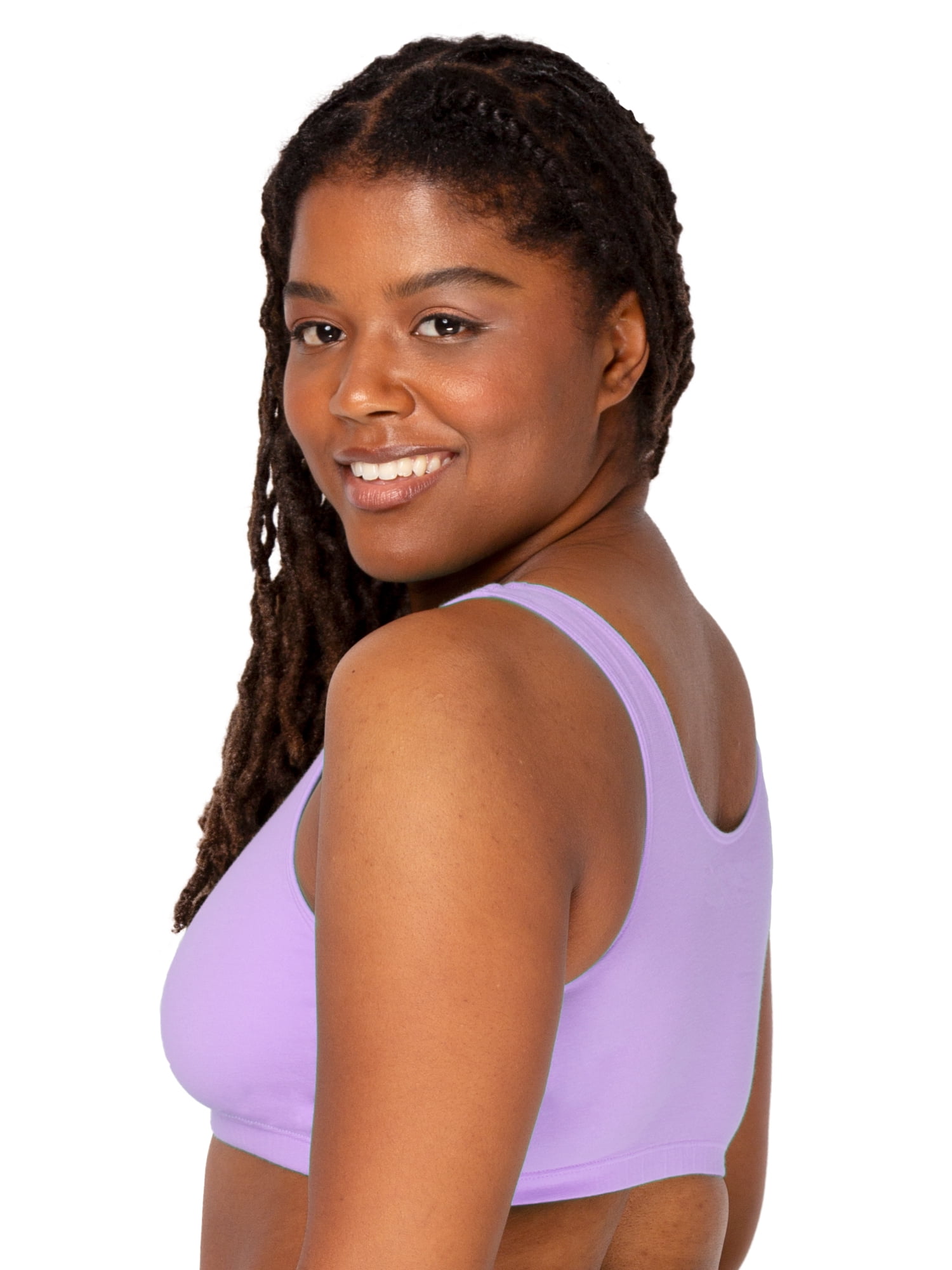 Fruit of the Loom Women's Tank Style Cotton Sports Bra, 5-Pack, Style 9012