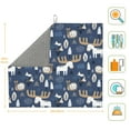thumbnail image 3 of Honeii Forest Elk for Dish Drying Mat for Kitchen Counter, Non-slip Rubber Backed, Hide Stain Kitchen Super Absorbent Draining Mat, Dish Rack Pad, 3 of 8