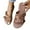 Brown, variant on AXXD Black Sandals for Women Summer Wearing Belt Buckle Hollow Sandals Beach Shoes
