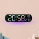 thumbnail image 3 of Reloj Despertador Digital con Luz Nocturna Colorida, Mando a Distancia Dst con Pantalla de Temperatura para Oficina, Mesita de Noche, Dormitorio, Vistoso, 3 of 7