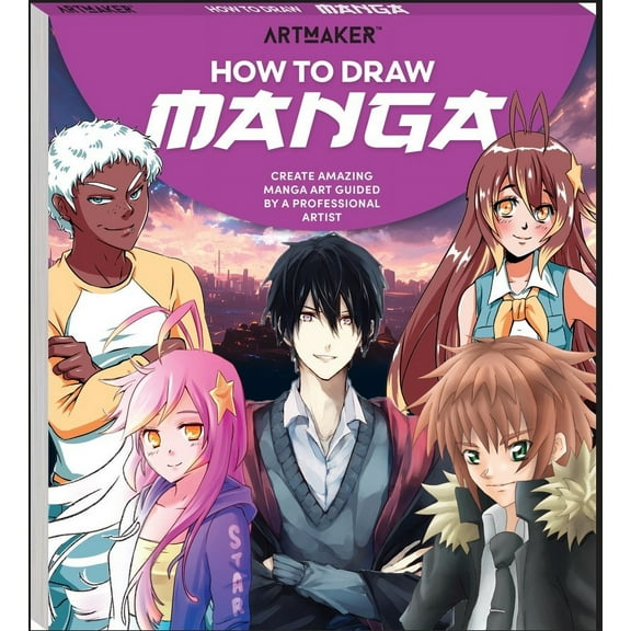 Hinkler Art Maker Manga Drawing Sketch Pad for Ages 8 and Up, 96 Pages