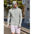 thumbnail image 4 of COOFANDY Men's Casual Light Jacket UPF 50+ Hooded Zip-Up Sun Shirt Breathable for Travel Fishing, 4 of 6