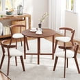 thumbnail image 2 of Gymax 36'' Foldable Kitchen Table Round Dining Table w/Solid Rubber Wood Legs, 2 of 10
