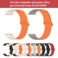 thumbnail image 6 of Adjustable Magnetic Silicone Watch Band Wearable Bracelet Quick Install Multiple Color Option Fit for 18/20/22mm Watches, 6 of 16