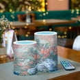 thumbnail image 3 of Yayeee Flameless Candles with Remote Flickering Battery Operated Multi Color Changing, Red Vibrant Flowers, 3 of 7