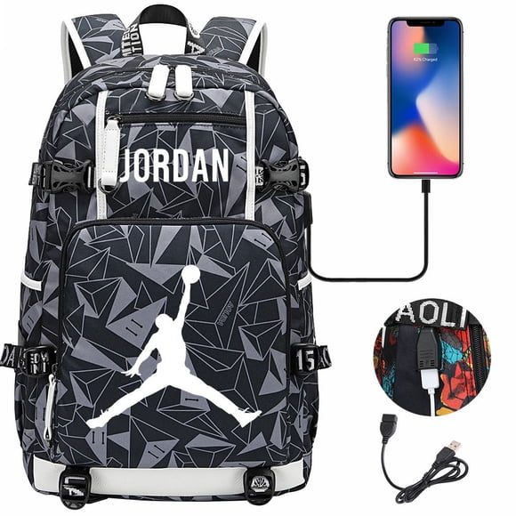 Youth Leisure Backpack College Student Backpack Multifunctional Sports Bag Basketball Player Jordan-ZJKDGJKJ