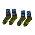 thumbnail image 4 of Calcetines divertidos para hombre, transpirables, regalo de San Valentín, calcetines casuales para parejas Cámping, 4 of 9