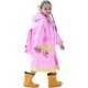 thumbnail image 5 of Kids Raincoats for Girls Boys Unicorn Cartoon Toddler Waterproof Rain Wear Children Raincoat Jacket Poncho, 5 of 5