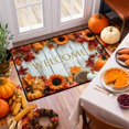 thumbnail image 4 of Fall Leaves Welcome Door Mat for Front Door Outdoor Indoor 15.8"x23.6" | Faux Coir, Rubber Backing, Shed & Fade Resistant, Low Profile Doormat for Porch Patio Entryway Garage Fall Thanksgiving Decor, 4 of 6
