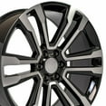 thumbnail image 5 of New 24 Inch Aluminum Wheel for 99-18 GMC Sierra Black Machined Rim, 5 of 6