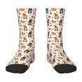 thumbnail image 1 of Kdxio Halloween Gnomes Print Children's Socks for Daily Wear and Sports Use Colorblock Mid-Calf Design Breathable Material, 1 of 5