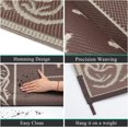 thumbnail image 6 of Findosom 6'x9' Brown Large Outdoor Rug Outdoor Mat RV Outdoor Rug Reversible Plastic Straw Area Rug Mat Camping Rugs Waterproof Floor Mat and Rug for RV, Patio, Backyard, Deck, Picnic, Beach, Trailer, 6 of 7
