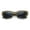 Green - Black, variant on Womens Mod Fashion Rectangular Cat Eye Thick Temple Designer Sunglasses Tortoise - Brown