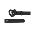 thumbnail image 2 of INSPIRE CHIC Women's Waist Belt Love Heart Belt Buckle Decoration Jeans Dress Black, 2 of 5