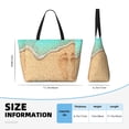 thumbnail image 4 of Xecao Beach Footprint for versatile beach bag for women includes zipper pockets and waterproof material, ideal for vacations and adventures., 4 of 7