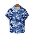 thumbnail image 2 of Camisas de Verano de los Hombres Impresas Manga Corta Solapa Superior, Diseño de Camuflaje Poliéster Spandex para la Fiesta de Verano de Primavera Y Casual, 2 of 9