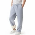 thumbnail image 4 of CAICJ98 Kids Joggers Boys Girls Athletic Workout Fleece Lined Pants Kids Clothes Winter Pants with Pocket Warm Sweatpants for Boys Girls (Grey,7-8 Years), 4 of 7