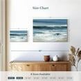 thumbnail image 4 of Elephant Stock Long Beach Waves Wall Art - Horizontal Canvas Wall Art - Living Room Wall Decor - Abstract Canvas - Blue And White Decor By Carol Robinson - 12" x 8", 4 of 8