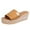 Yellow, variant on Utoimkio Slide Sandals for Women Women Bowknot Beach Summer Slippers Platform Slope Heels Plus Size Shoes
